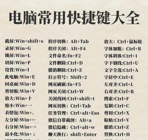 电脑息屏快捷键是什么？如何快速关机？